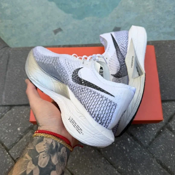 NIKE ZOOMX VAPORFLY NEXT %3 WHITE GREY 9.5W - Picture 3 of 4